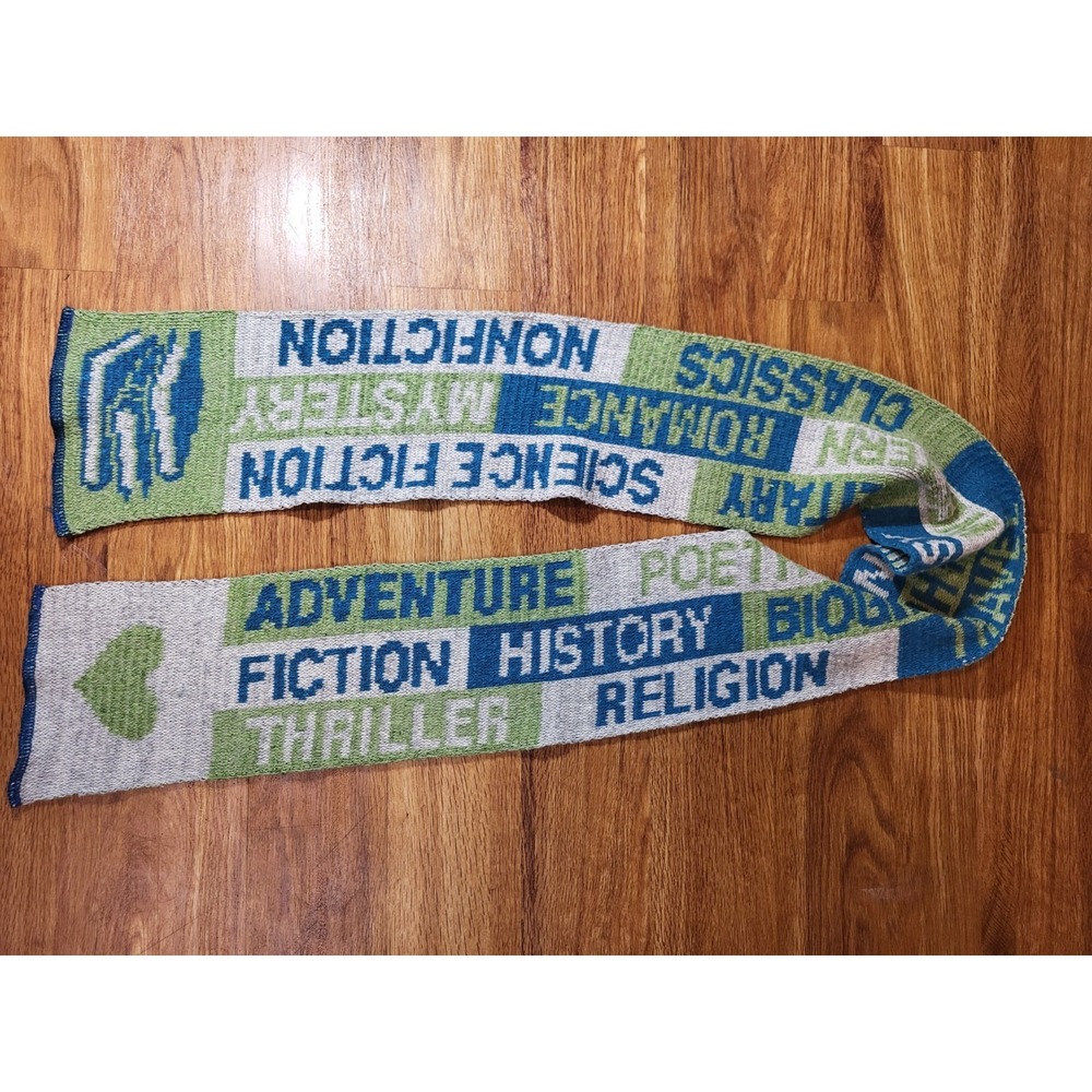 Green 3 USA Recycled Cotton Blend Book‎ Genre Scarf